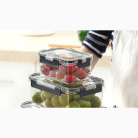3pcs Refrigerator Freezer Storage Container Micro Wave Bowl