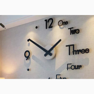 3D DIY Big Size Wallclock