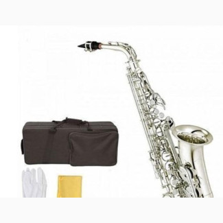 Yamaha Quality Alto Saxophone Silver With Sax Stand