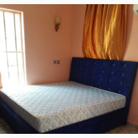 Blue Suede 6x6 Bed Frame for Sale