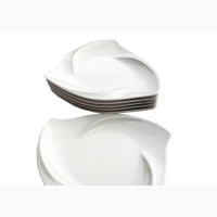 Unbreakable Triangle Flat Plate - Brand New ACE White Porcelain Plates
