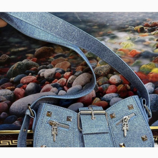 Blue Denim Bag