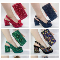 Block Heel With Purse