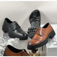 Gucci Men#039;s Superior Leather Brougues Derby Formal Shoes
