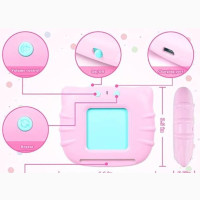 Kids Educational Flash Cards And Card Readerpink And Blue