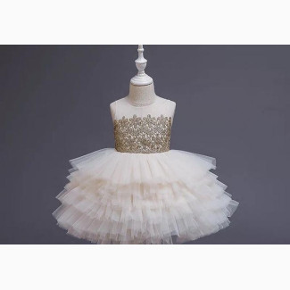 Toddler Cinderella Princess Birthday Flower Girl Party Dress
