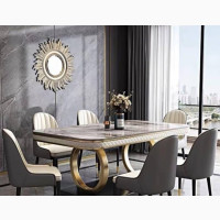 Modern Dining Table with Six Chairs - Brand New