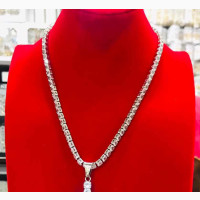Zirconia Chain Necklace With Pendant - Perfect for Any Occasion
