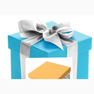 Multi Colored Gift Box for Sales and Blue Box With Ribbon