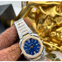 Original BVLGARI Silver Chain Watch Available in Store