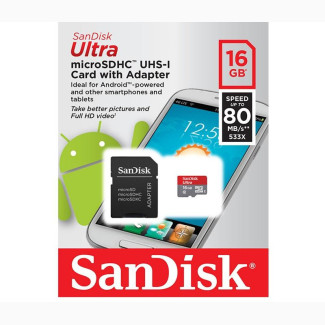 SanDisk Ultra Microsd UHS-I With Adapter 32GB