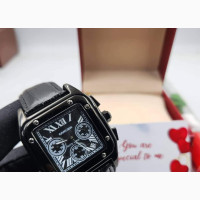 Cartier Leather Chronograph Wristwatch