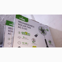 18inches Rechargeable Solar Fan Ac Dc