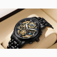 Brand New LIGE Chronograph Watch with Box