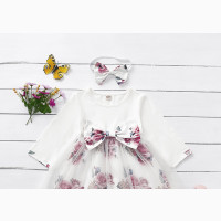 Baby Girl Dress Floral Tutu Mesh Dress 717539219