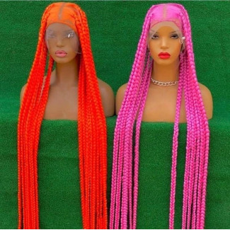 360 Braided Wigs - Different Colors Styles