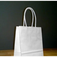 12 Pieces Small White Kraft Paper Bag for Jewelry, Perfume
