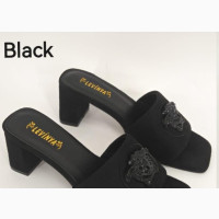 Fendi Ladies Low Heel Slippers - Brand New