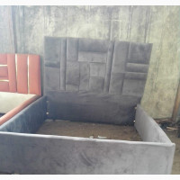 6 X 6 Suede Bed Frame
