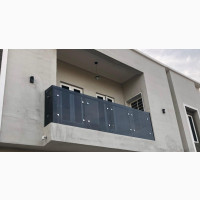 Premium Quality Stainless Steel Design Grey Glass Handrails