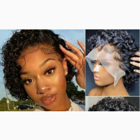 Jerry Curly Wig With Frontal