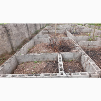 Half Plot With Foundation and Dwarf Fence