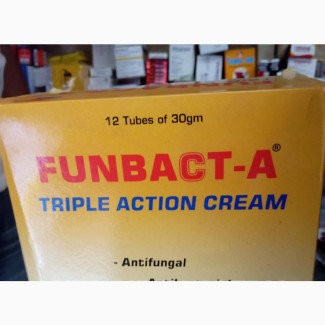Funbact-a Triple Action Cream - Treats Rashes, Infections Eczema
