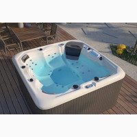 Luxury Outdoor Jacuzzi with Multiple Headrests