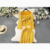 Women#039;s Luxury 2-Piece Skirt Set
