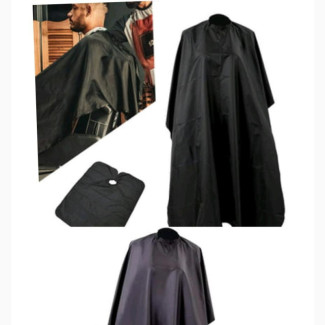 Professional Barber Cape - Solid Black
