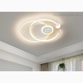 Full of Stars Gold Chandelier Simple Modern Atmosphere