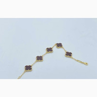Stylish Chain Link Men#039;s Bracelet - Gold/Brown