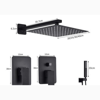 Conduct Shower Mixer Black