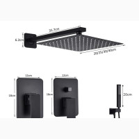 Conduct Shower Mixer Black