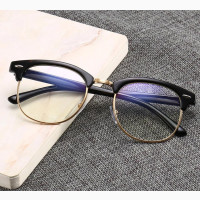 Big, Thick Half Frame Anti Blue Ray Computer Glasses