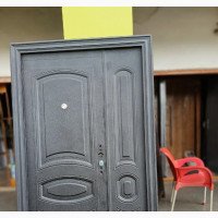 Matte Black Steel Door