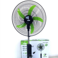 Rechargeable Solar AC DC Fan 12v