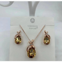 Stunning Earring, Chain and Pendant Set for Women