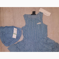 Calvin Klein Baby Girl#039;s Printed Chambray/Denim Dress