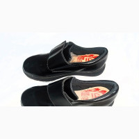 Clark#039;s Boys School Shoes Wet Look