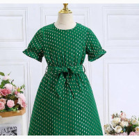 Green/Gold Girl Dress