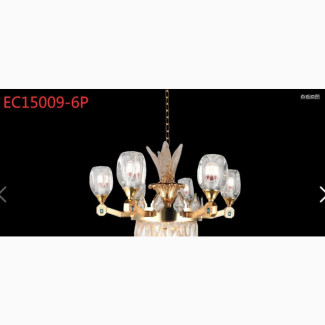 6 Glass Chandelier - Ecko Brand
