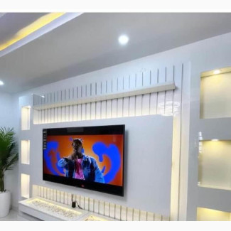 Fluted Panel and TV Console