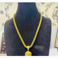 24 Karate Rope Chain With Jesus Head Pendant