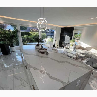 White Quartz Marble for Kitchen Countertops, Dining Table Etc