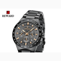 Authentic Men#039;s Black Tone Wristwatch