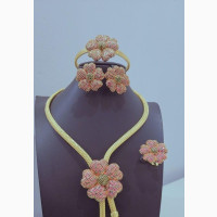 Stunning Copper Zircon Jewelry Set
