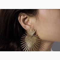 Non Tanish Spikes Earrings in Gold and Silver