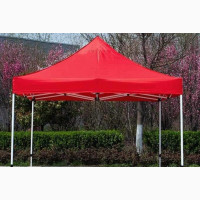 Foldable Canopy - 10x10, Brand New, Garden, Metal Polyester, Red, UV Protected
