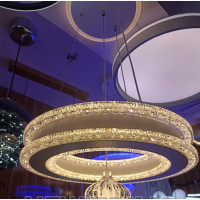 Brand New Home Interiors Chandelier - Multicolor Glass LED Lighting